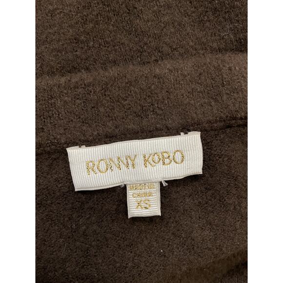 Ronny Kobo 'Zuna' Brown Ruched Knit Maxi Skirt Size XS - Picture 4 of 5